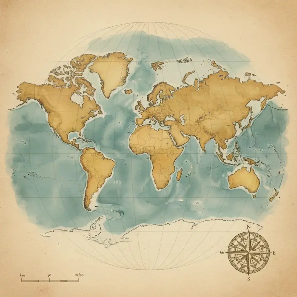 Carte du monde mettant en évidence la coopération entre la France et le Bénin.